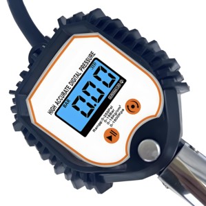 LCD ekran ile yüksek hassasiyetli taşınabilir araba lastik şişirme dijital lastik basınç göstergesi uygun şişirme ölçer - Product Image 2