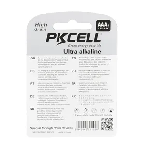 Populer 1.5V Aaa Am4 Lr03 No. 7 Baterai Sel Kering Alkaline untuk Radio