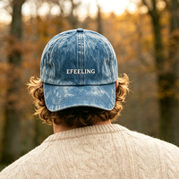 Gorra de Papá Personalizable con Logotipo Bordado, 100% Algodón, Estilo Vintage Lavado, con Correa Ajustable