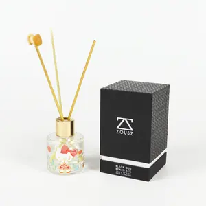 Custom Design Luxe Duurzame Kraft Parfum Printing Kartonnen Deksel En Basis Verpakking Dozen Voor Geurkaarsen Geschenkverpakking