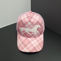 Gorra de camionero de algodón de cinco paneles, estilo bordado con diseño de caballo, a la moda, transpirable, con logotipo personalizable, para pesca, unisex, venta directa de fábrica