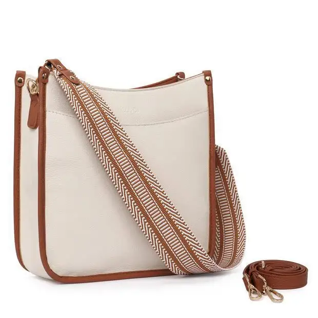 Crossbody Tassen Voor Dames Trendy Veganistische Leren Portemonnees Voor Dames Schoudertas Met Twee Riem