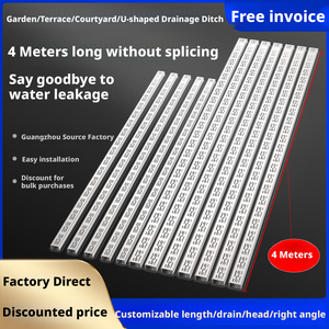 Caniveau de drainage en acier inoxydable 304 résistant à la pression et aux hautes températures, très vendu pour les balcons - Product Image 5
