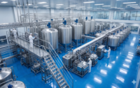 Línea de Producción de Yogur Totalmente Automática |   Línea de Procesamiento de Yogur Griego Industrial con Control PLC, Certificación CE, Completa