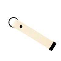 Logo personnalisé 32mm style coréen nylon porte-clés lanière étudiant brodé sangle étiquette nominative
