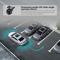 CCENTEN Écran tactile Android Auto 10,26 pouces avec caméra 1080p, CarPlay, DVR de conduite, connectivité mobile, moniteur CarPlay