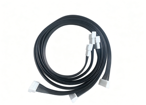 Кабельная сборка на заказ (OEM) UL1007 24AWG 22AWG JST PH/ZH/XH 10P/8P, черный плоский ленточный кабель для бытовой техники и оборудования - Product Image 3
