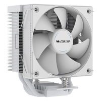 COOLLEO B40S-DIG-WH radiateur à affichage numérique conception de cou tordu pour les ventilateurs de I3-i7 de base refroidisseur de processeur d'ordinateur refroidisseur d'air de processeur