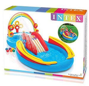<span class=keywords><strong>INTEX</strong></span> 57453 Île de jeu gonflable Arc-en-ciel avec <span class=keywords><strong>toboggan</strong></span> aquatique, résistante aux UV, durable, <span class=keywords><strong>piscine</strong></span> 2,97m x 1,93m x 1,35m - Product Image 6