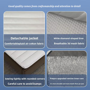 Skylee matras 4D nyaman dapat dilepas, alas tidur tinggi polimer Rebound tinggi POE bernafas - Product Image 4