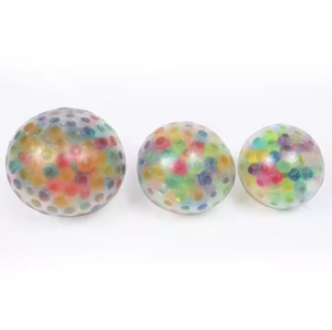 Sensory Stress <b>Balls</b> Stretchy <b>Balls</b> Anti Fidget Toy 6cm TPR Stress <b>Ball</b> Water Beads Soft <b>Squeeze</b> Release Stress Toys OEM/ODM - Product Image 5
