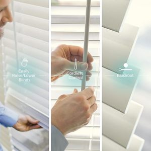 <span class=keywords><strong>Persianas</strong></span> Enrollables <span class=keywords><strong>de</strong></span> Madera Ecológicas, Impermeables, Opacas, Integradas, <span class=keywords><strong>de</strong></span> Diseño Interior, Manuales, sin Cable, para el Hogar y la Oficina - Product Image 4