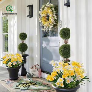 <span class=keywords><strong>Planta</strong></span> Artificial <span class=keywords><strong>Impatiens</strong></span> Flor Artificial para Patio Césped Balcón Jardín Ventana Caja Decoración para el hogar - Product Image 4