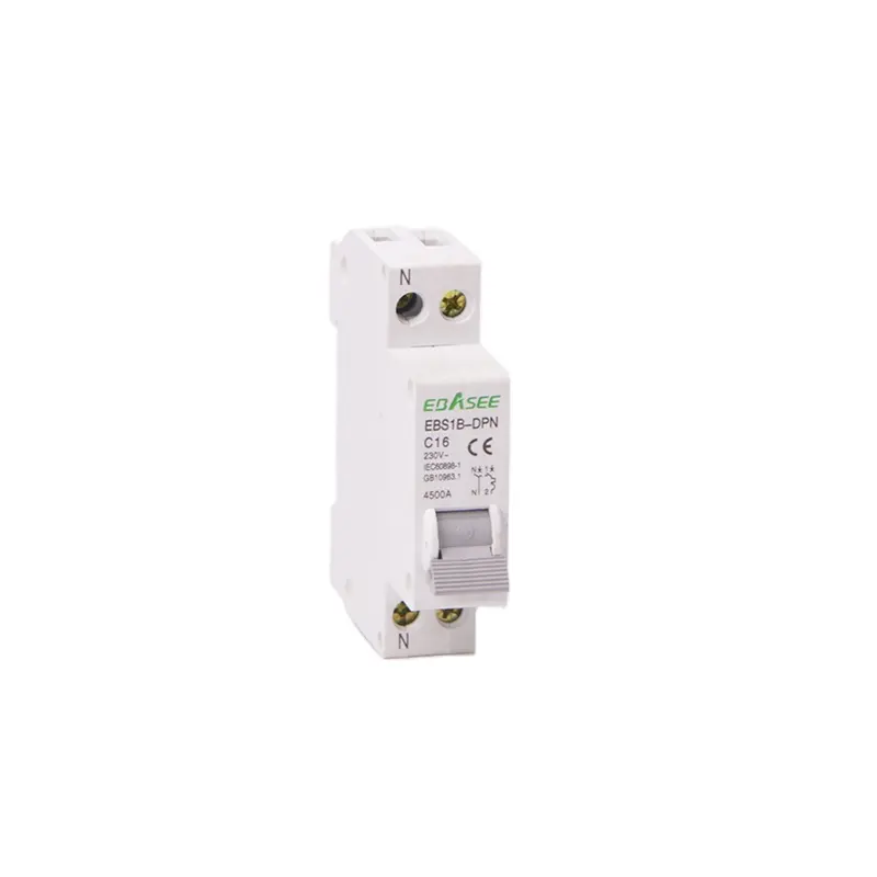 IEC60898-1 IEC60947 Iec/En Ce Mark 18Mm Breedte Met Neutrale B C D Curve 10A 16A 20A Mcb dpn Stroomonderbreker