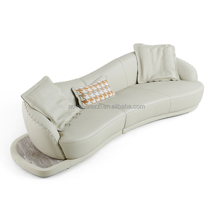 Morden và thiết kế thời trang với chất lượng độc quyền bằng đá cẩm thạch tự nhiên bên Dày da biệt thự phòng khách sofa Set - Product Image 3