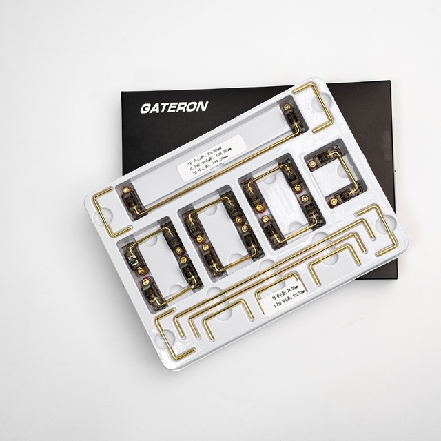 GATERON 2022 New Arrival 7u 6.25u 2u 60% Mechanical Keyboard Customized DIY Hot Swap PCB Mount Screw in New V2 Ink Stabilizer