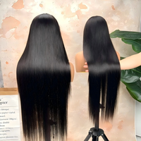 13x4 Wig Rambut Asli Vietnam Grosir hd Lace Front Bone Straight Wig Virgin Vietnamese Hair Wigs Raw Cuticle Aligned Virgin Human Hair Wigs untuk Wanita