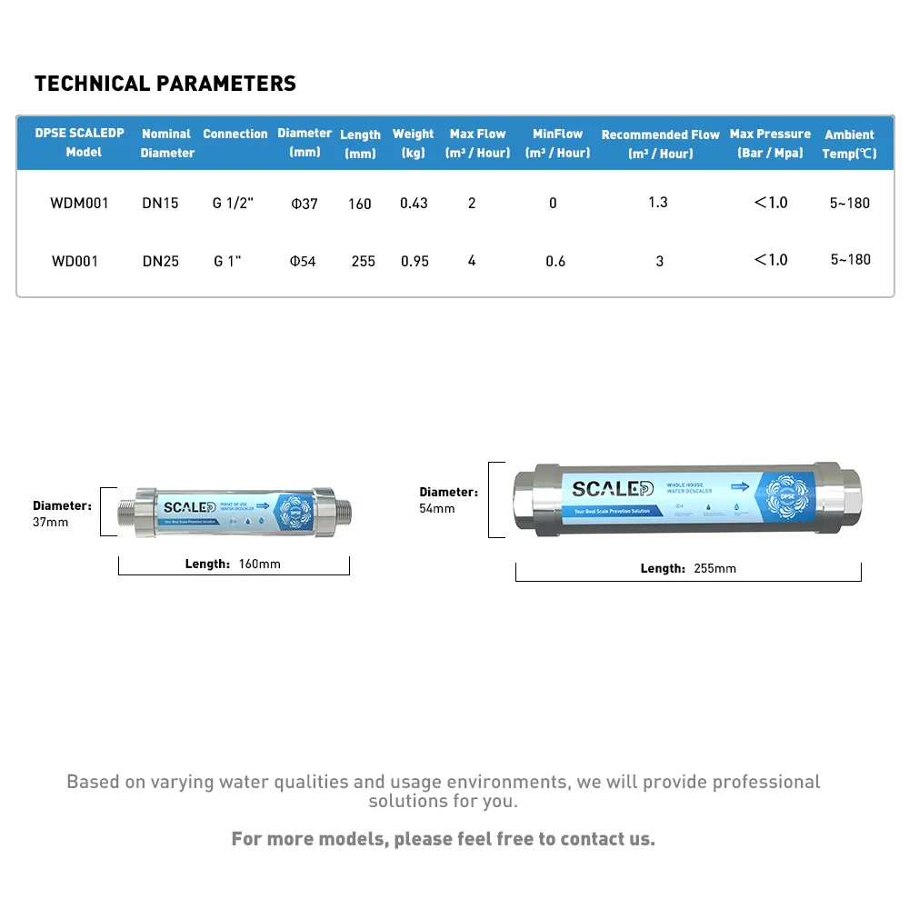 Scaledp lọc nước đơn vị với hiệu quả cao chống ăn mòn toàn bộ nhà nước descale và vật lý thanh lọc