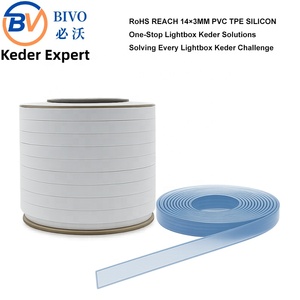 Keder Plano de Silicona TPE de PVC de 14MM*3MM con Certificación RoHS |Perfil keder para marco luminoso - Product Image 1