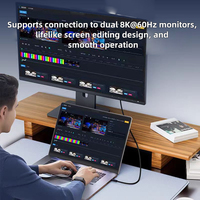 Kabel Thunderbolt 5 Tipe C Kecepatan Tinggi 80Gbps 120Gbps Transfer Data PD240W 5A Pengisian Cepat Video 16K untuk Monitor Laptop