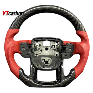 Volante de Fibra de Carbono Real Personalizado Estilo Racing YTcarbon para Range Rover Sport <span class=keywords><strong>Velar</strong></span> Evoque Discovery <span class=keywords><strong>SV</strong></span>, Piezas de Auto - Product Image 6