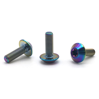 Vis en titane M5x12mm et M5x15mm à tête Torx parapluie pour pièces de moto et de vélo