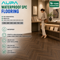 Dunkle Eiche SPC Bodendielen Wasserfester Kratzfester Vinylboden mit Mikrofasekante für Arbeitszimmer