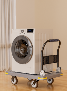 MBC-008 chống trượt boong nhiệm vụ nặng nề kho chọn giỏ hàng tiện ích công cụ giỏ hàng 1000kg nền tảng Xe đẩy có thể gập lại giỏ hàng với bánh xe - Product Image 4