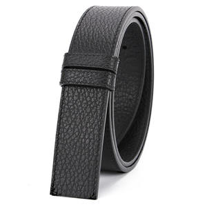 Herenriem van saffiano-koeienleer, dubbelzijdig, zonder gesp, goede vervanging - Product Image 3