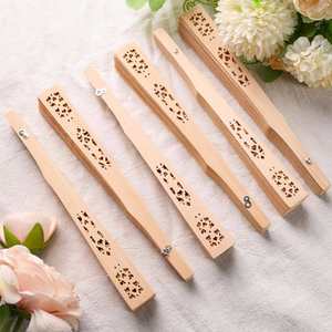 Abanicos de Mano de Madera Personalizados, Abanicos Rústicos Elegantes para Despedida de Soltera, Recuerdos de Boda en la Playa y de Verano - Product Image 4