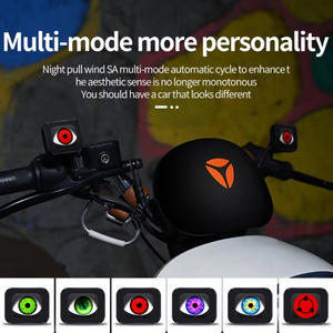 Cubierta de Espejo con Ojo de Demonio LED Multimodo, Seis Modos, Control Remoto, Lámpara Dinámica para Coche, Motocicleta, Bicicleta - Product Image 5