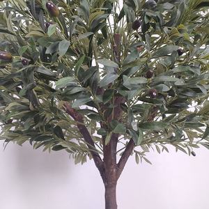 Simulation personnalisée grand hôtel décoration de jardin à feuilles persistantes <span class=keywords><strong>géant</strong></span> méditerranéen artificiel grand olivier avec de faux fruits - Product Image 3