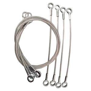 Nhựa Màu Đen Tráng Thép Không Gỉ Dây Dây Lắp Ráp An Toàn Cable Wire Rope Với Vòng Lặp - Product Image 3