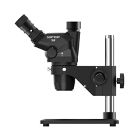 SANQTID SOPTOP 9 #   Microscope trinoculaire à zoom continu 6,7-45X pour réparation de téléphones portables, bijoux et inspection de circuits imprimés