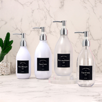 Flacon pompe rechargeable de luxe en PET pour shampoing, après-shampoing, savon liquide, avec pompe électroplaquée or/argent, couleur personnalisée, vente en gros