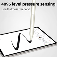 Stylet USI pour Microsoft Surface avec 4096 niveaux de pression, aluminium blanc/noir, 10 heures d'autonomie