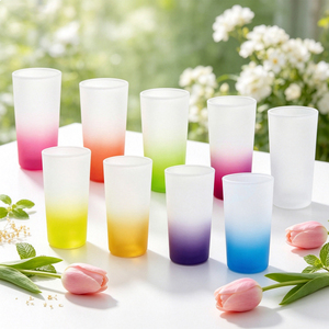 Bulk Sublimation Glass Cup Blanks Frosted Clear Mason Jar <b>Beer</b> Mug Can Tumbler Bamboo Lid Straw DIY Custom Print Party Drinkware - Product Image 5