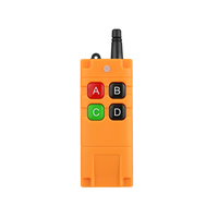 Télécommande sans fil industrielle Fanwell 4 canaux, 1 récepteur, 4 boutons, code universel d'apprentissage, 433/315 MHz, portée de 200 m pour grue