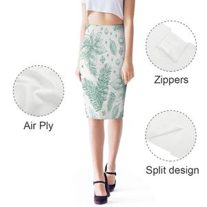 <span class=keywords><strong>Jupe</strong></span> crayon taille haute tricotée, moulante, élégante, pour le bureau, pour femmes - Product Image 4