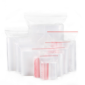 100pcs PE Zip Lock Plastic Bags Reclosable Transparent Bag Storage Poly Clear Bags