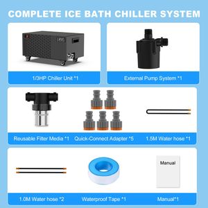 Portable Cold Plunge Chiller With Pump Ice <b>Bath</b> Chiller 1/3 hp Water Chiller <b>Support</b> Stress Relief Muscle Recovery - Product Image 4