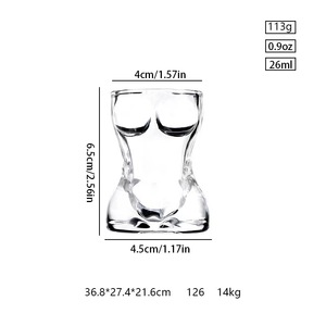 <span class=keywords><strong>Verre</strong></span> à liqueur en forme de pénis transparent personnalisé Creative Mini 26ml/55ml pour les fêtes de bar - Product Image 2