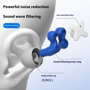 Nuevos tapones para los oídos de silicona reducción de ruido insonorizado natación impermeable dormir silencioso estudiante protección auditiva - Product Image 3