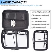 Nouveau PS5 Slim Console Case Protective Grande Capacité EVA Stockage Sac À Glissière Spécial Console Zipper EVA Storage Case