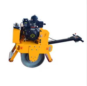 Walk Behind Hand Push Mini Single Drum 500kg Asphalt Vibratory Compactor Road Roller