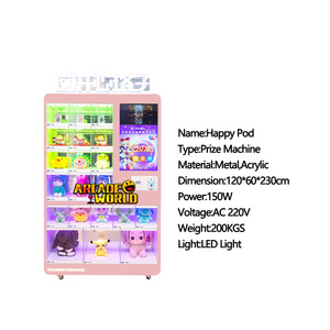 <span class=keywords><strong>Happy</strong></span> Lattice Machine à jeux vidéo à monnayeur avec distribution de prix, équipement de divertissement intérieur pour centres de jeux vidéo urbains - Product Image 3