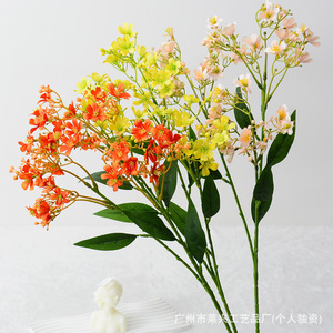 Fleurs artificielles de daphné Laixing en soie, réalistes, pour la décoration de la maison et les accessoires de mariage - Product Image 1