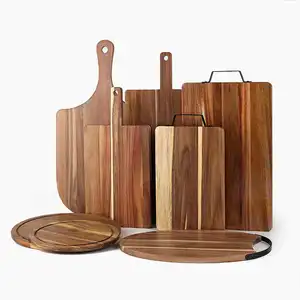 Hot Selling multiple sizes Acacia Wooden Cutting Board Sets,Kitchen Multiple specifications cut meat Chopping Boards