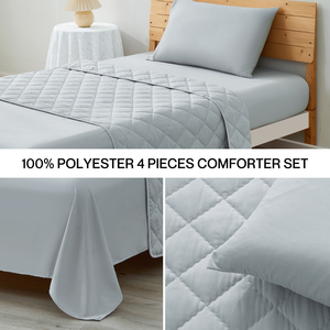 Giá Rẻ Bán Buôn Bệnh Viện Khăn Trải Giường Khăn Trải Giường Đặt Cho Giường Đơn 4Pcs Quilt Set Đầy Đủ Vua Kích Thước - Product Image 3