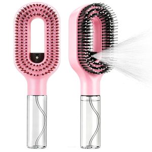 Brosse à cheveux antistatique 2-en-1 en promotion directe usine : Brosse démêlante, rafraîchissante et lissante, peigne et brosse de massage capillaire - Product Image 1